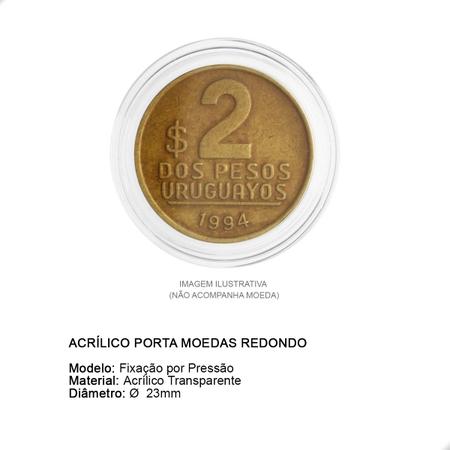 Imagem de Kit 25 Acrílicos para Moedas 3BZN 23mm