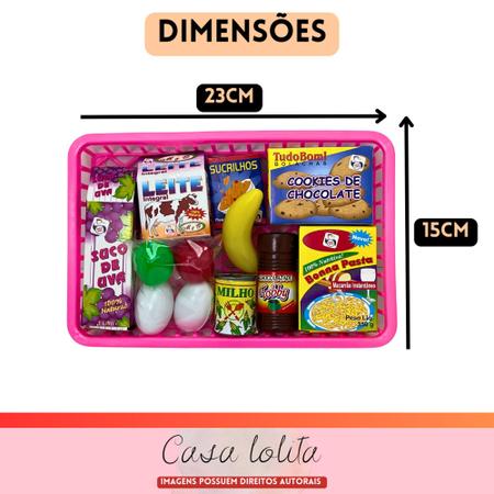 Imagem de Kit 25 Frutinhas/mercado Brinquedo Menina Comidinha Infantil