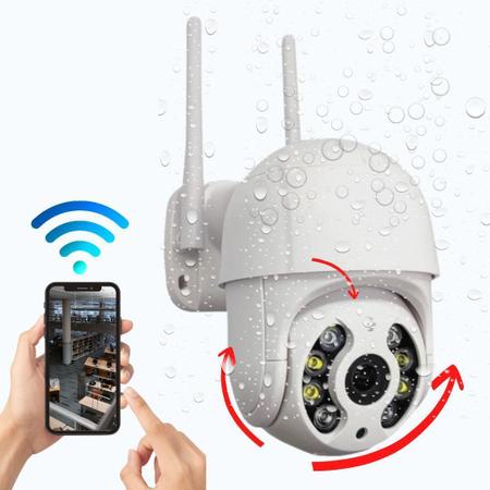 Imagem de Kit 2Câmeras Ip Wi-Fi A08-Resistente Sol/Chuva-Detecta Movi