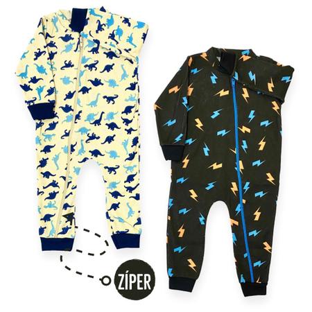 Kit 2pçs Macacão Longo de Zíper Bebê Menino barato atacado - Macacão e  Macaquinho para Bebês - Magazine Luiza