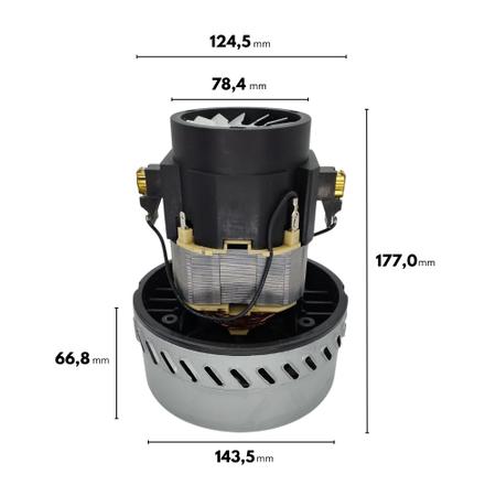 Imagem de Kit 2un Motor Dupla Turbina Compatível com Aspirador Instemaq Max Turbo 70L (220V)