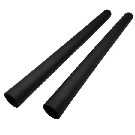 Imagem de Kit 2un Tubo Extensor Prolongador Reto Plástico Preto Compatível com Aspirador WAP GTW 55 FW005734