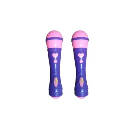 Imagem de Kit 2x Brinquedo Microfone Musical Infantil Roxo - AP TOYS