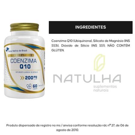 Imagem de Kit 2X Coenzima Q10 200Mg 60 Cápsulas - Flora Nativa