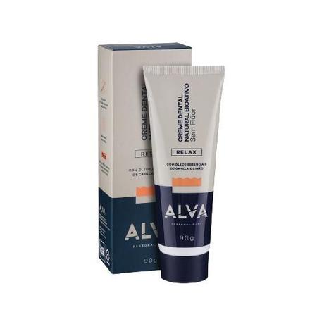 Imagem de Kit 2X: Creme Dental Vegano Relax Limão e Canela Alva 90g