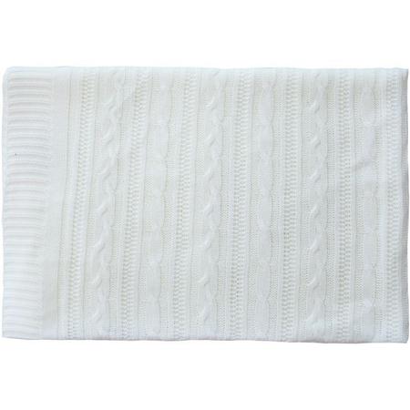 Kit 2x Manta para Bebê Tricot Lauren Branco acrilico Neutro Recém Nascido Infantil Trançado Presente Perfeito Enxoval Maternidade e Dia das Crianças - Brubrelel Imagem de Kit 2x Manta para Bebê Tricot Lauren Branco acrilico Neutro Recém Nascido Infantil Trançado Presente Perfeito Enxoval Maternidade e Dia das Crianças