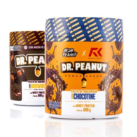 Kit 2x Pasta De Amendoim Com Whey Protein 600g Dr Peanut - Pasta de  Amendoim - Magazine Luiza