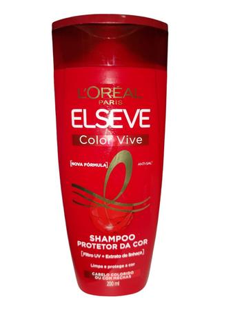 Imagem de Kit 2x Shampoo Elseve Color-Vive Loreal Paris 200ml Prolongador de Cor Cabelos Coloridos ou com Mechas Nutri-Filtro UV