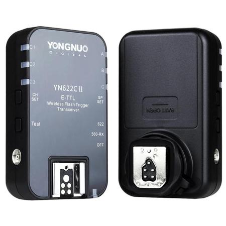 Imagem de Kit 2x Transmissores Rádio Flash Yongnuo YN-622C II Wireless E-TTL para Câmeras Canon