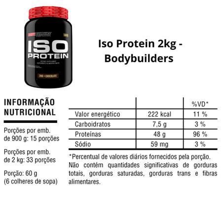 Imagem de Kit 2x Whey Protein Isolado Iso Protein 2kg - Suplemento em pó Proteína Isolada - Recuperação Muscular