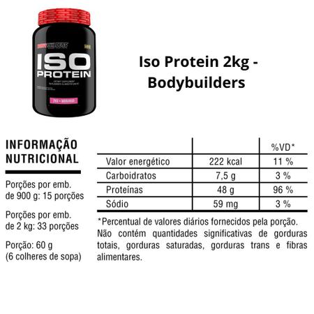 Imagem de Kit 2x Whey Protein Isolado Iso Protein 2kg - Suplemento em pó Proteína Isolada - Recuperação Muscular