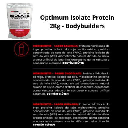 Imagem de Kit 2x Whey Protein Optimum Isolate Refil 2kg - Kit para Ganho de Massa Muscular e Resistência- Bodybuilders