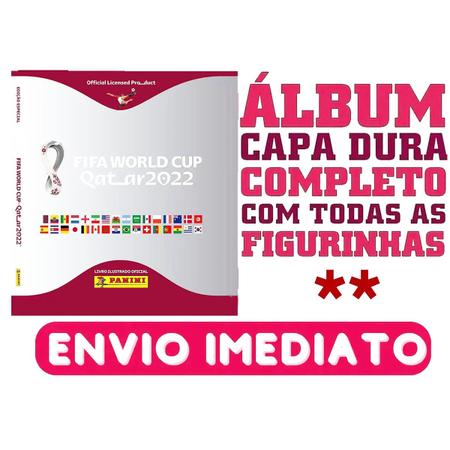 Kit Album Dourado com todas as figurinhas da copa 2022 mais 20 Legendes  Bordô Originais Panini - Álbum de Figurinhas - Magazine Luiza