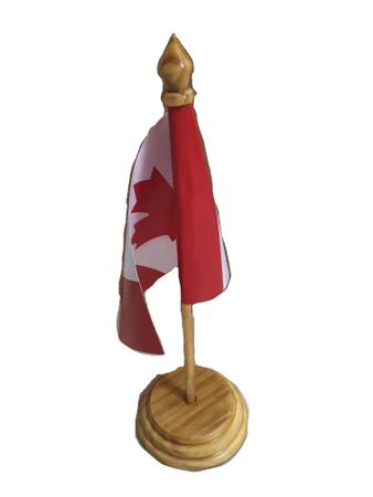 Imagem de Kit 3 Bandeira De Mesa Do Canadá