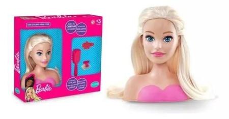 Kit Infantil Brinquedo Menina Busto Barbie Com Maquiagem