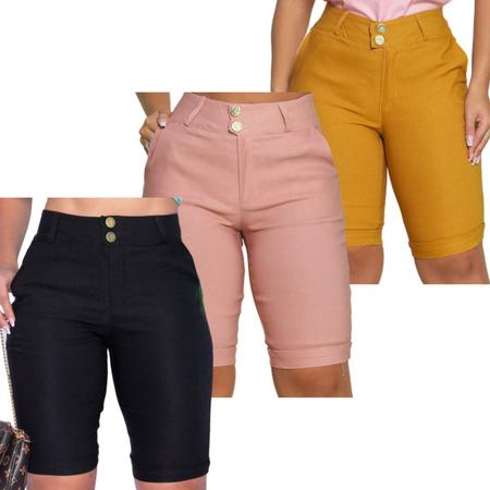 Shorts no joelho feminino 2025