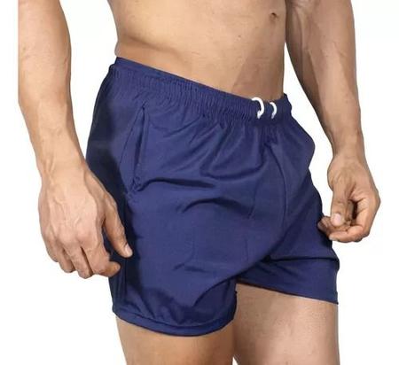Kit 3 Bermuda Masculina Short Mauricinho Praia Treino Academia Casual Cores Lisa - River Imagem de Kit 3 Bermuda Masculina Short Mauricinho Praia Treino Academia Casual Cores Lisa