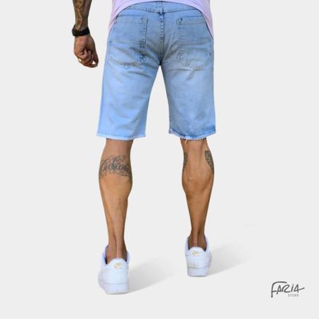 Imagem de Kit 3 bermudas jeans premium masculino sem lycra elastano