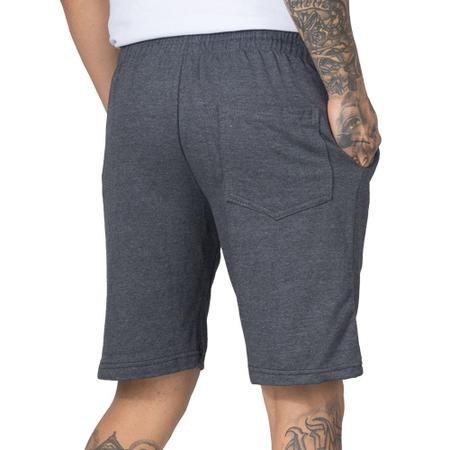 Imagem de Kit 3 Bermudas Moletom Masculina Cós Elástico Com Bolsos