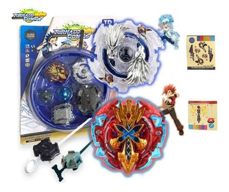 Beyblade Arena Epic Gyro + 4 BeyBlade + 2 Lançadores - Tornado Gyro - Pião  de Batalha e Acessórios - Magazine Luiza