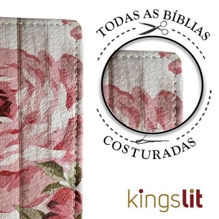 Imagem de Kit 3 Bíblias Sagrada Letra Grande - Luxo Variadas - c/ Harpa - 12x16cm