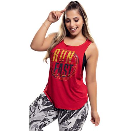 Imagem de Kit 3 Blusa regatão feminina acadêmia fitness atacado treino