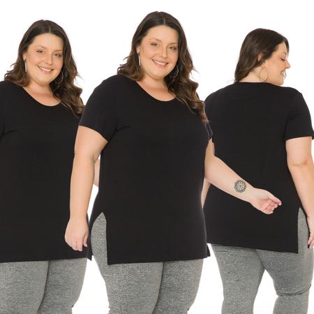 Blusas alongadas plus size 2025