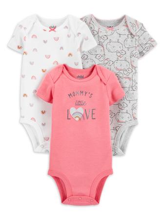 Kit 3 Body Bebe Carters Body para Beb s Magazine Luiza