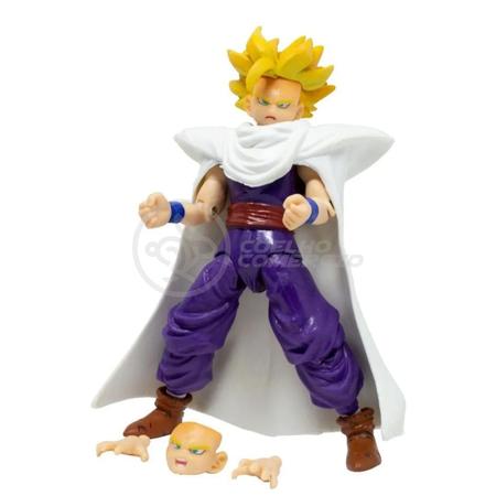 Kit Bonecos Dragon Ball Z Goku /vegita /gohan 14 Cm Articulados Pronta  Entrega