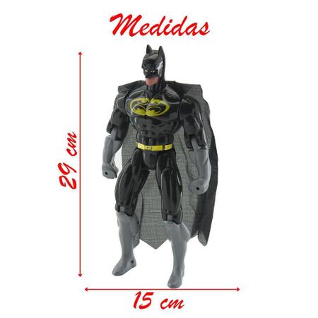 Imagem de Kit 3 Bonecos Articulados Super Heróis Liga Da Justiça 29 Cm