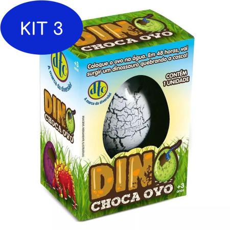 Imagem de Kit 3 Brinquedo Dino Choca Ovo