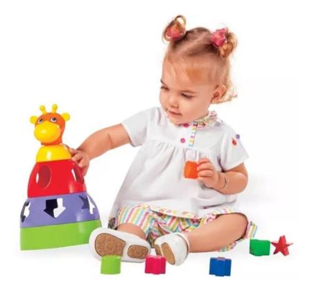 Kit Brinquedo Bebe 1 Ano Carrinho Puxar Blocos de Montar Didatico  Pedagogico Educativos Interativo Jogos de Encaixe - DISMAT - Jogos  Educativos - Magazine Luiza