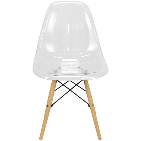 Imagem de Kit 3 Cadeiras Charles Eames Cristal Eiffel Wood Designer
