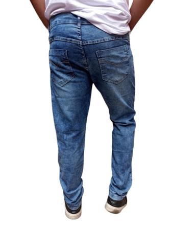 Imagem de Kit 3 calça basica tradicional elastano varias cores moda masculina