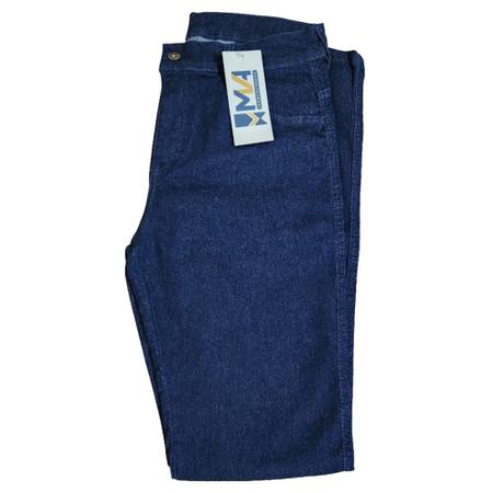 Imagem de Kit 3 Calça Jeans Masculina Escura Tradicional Para Trabalho Reta Serviço com Elastano