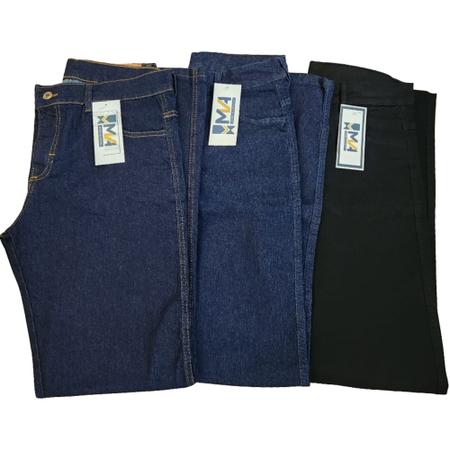 Kit 3 Calças Jeans Masculina Trabalho 100% Algodão Mzoco