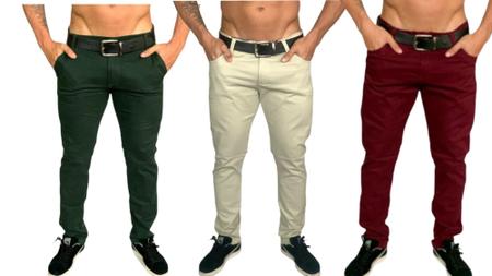 Calca masculina colorida 2025