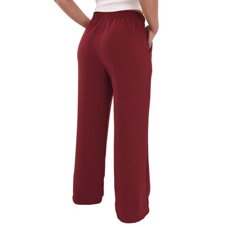 Imagem de Kit 3 Calça Pantalona Feminina Cintura Alta Tendência Larga