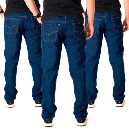 Imagem de Kit 3 Calças Jeans Masculina Básica Tradicional