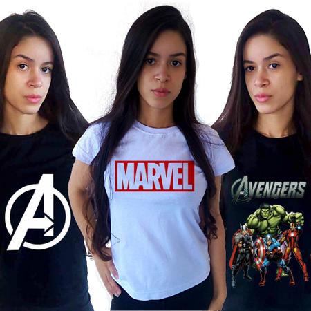 Camisa feminina vingadores 2025