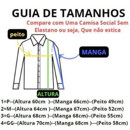 Imagem de Kit 3 Camisa Social Masculina Slim Fit Manga Longa Premium Luxo Não Amassa
