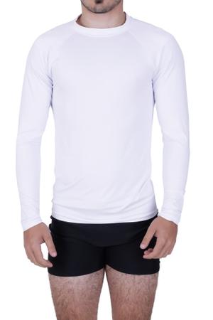 Imagem de Kit 3 Camisa Térmica Segunda Pele Proteção Solar UV 50+ Masculina - BLUSA UV AZUL ROYAL PRETO CINZA