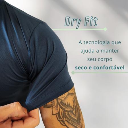 Imagem de Kit 3 Camisas Plus Size Dry Fit Poliéster Corrida Academia