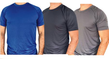 Imagem de Kit 3 Camisetas Dry fit Masculina