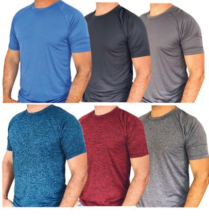 Imagem de Kit 3 Camisetas Dry fit Masculina