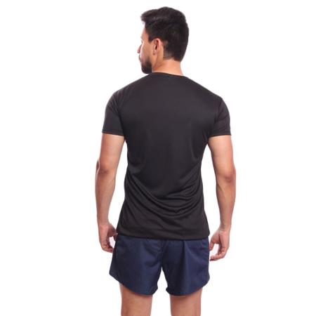 Imagem de Kit 3 Camisetas Masculina Dry Manga Curta Proteção UV Slim Fit Básica Camisa Blusa Academia Treino Fitness Esporte