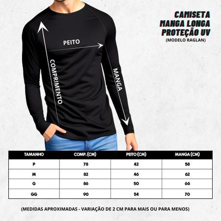 Imagem de Kit 3 Camisetas Masculina Proteção Uv Dry Fit Manga Longa