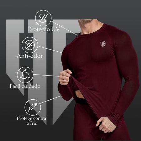 Imagem de Kit 3 Camisetas Térmicas Masculina Segunda Pele Camisa Uv50-