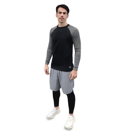 Imagem de Kit 3 Camisetas Térmicas Masculina Segunda Pele Proteção Solar UV50+