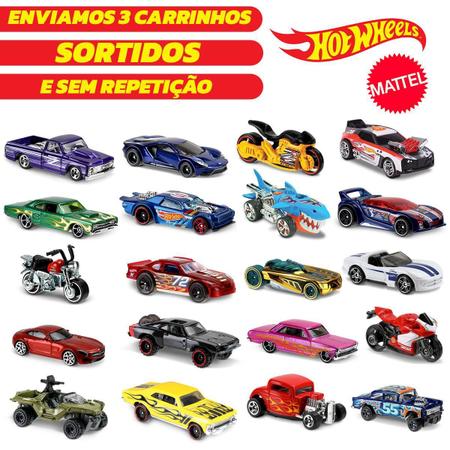 Imagem de Kit 3 Carrinhos Hot Wheels Diferentes 1/64 - Mattel Origin